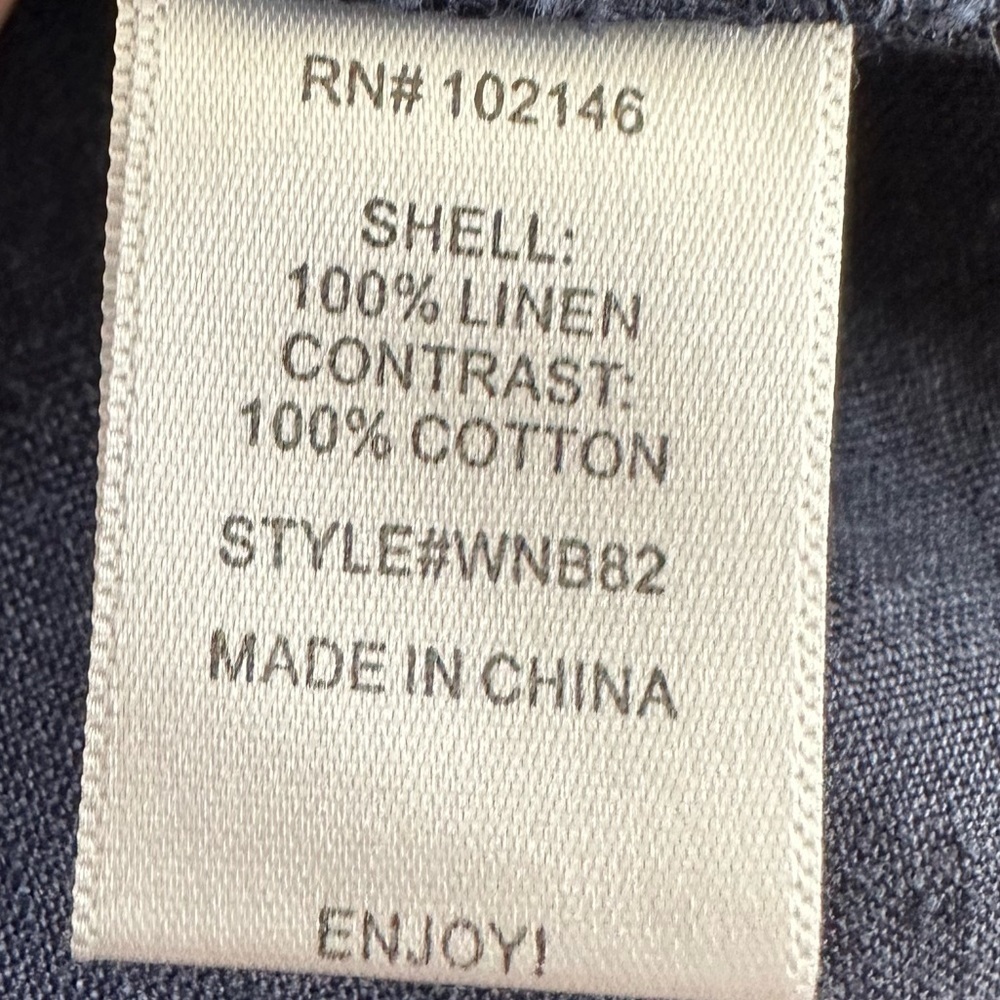Michael Stars NAVY linen classic short - Medium - Picture 3 of 6